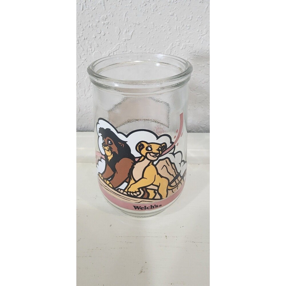 WELCH’S Lion King 2 Simba’s Pride Jelly Jar Glass Cup Love Will Find a Way Scar